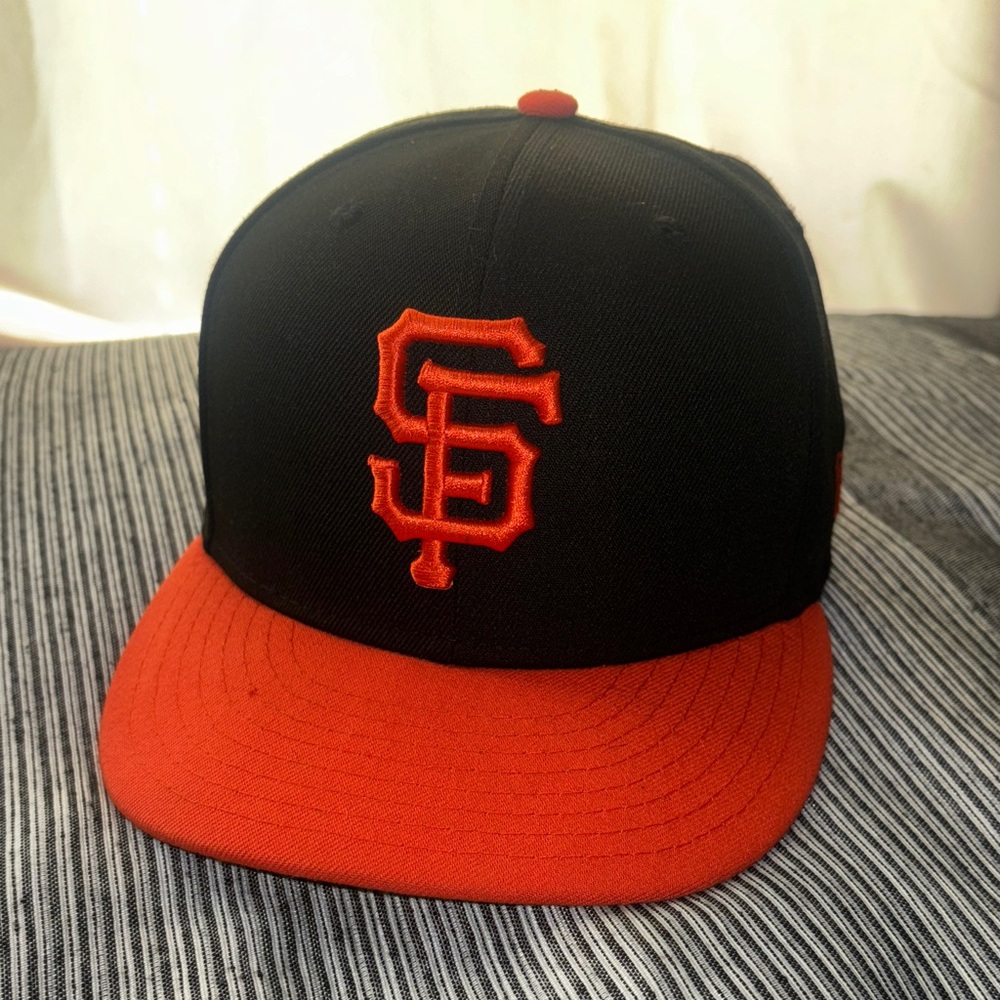 Black and Orange Baseball Cap